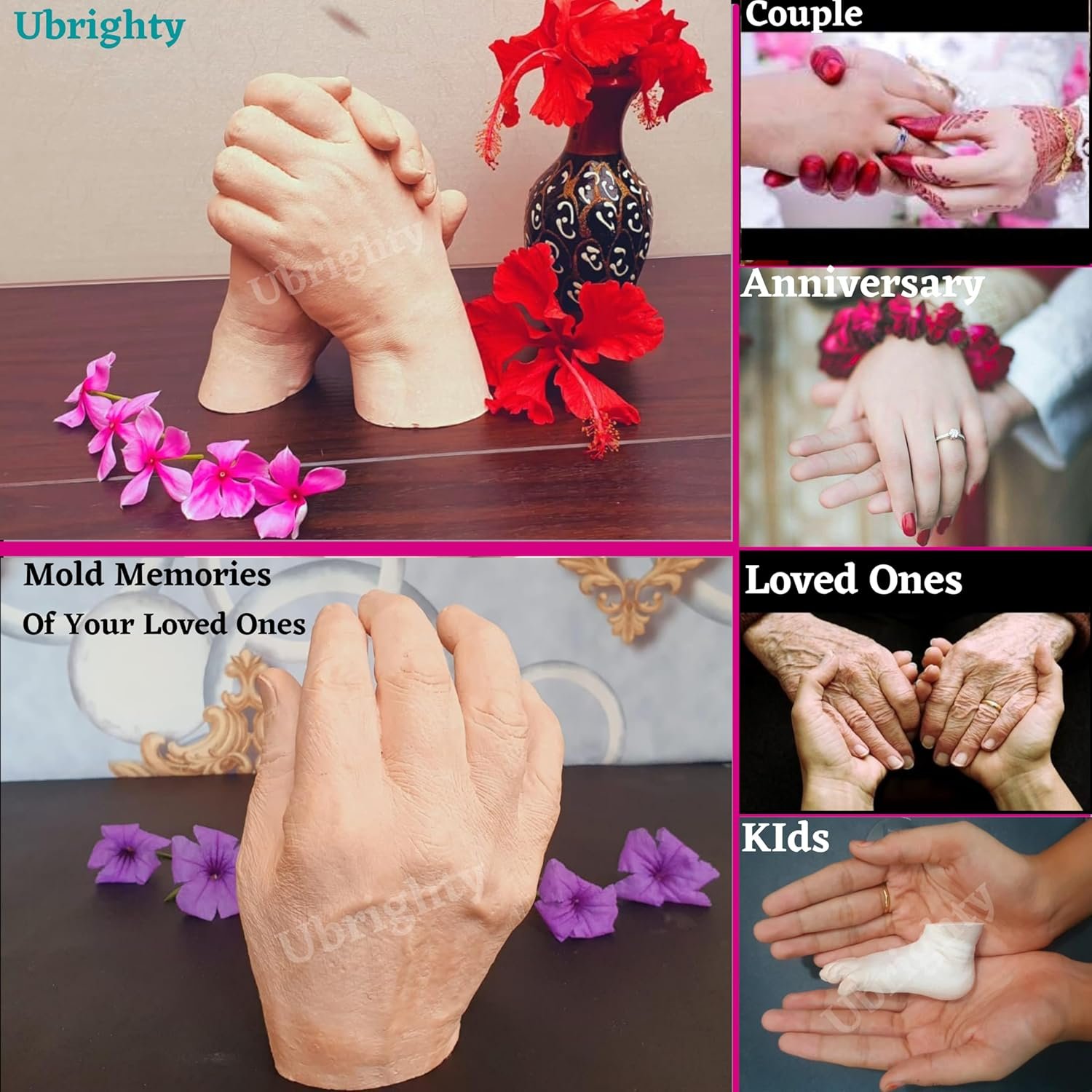 3d hand casting kit anniversary gift couples india